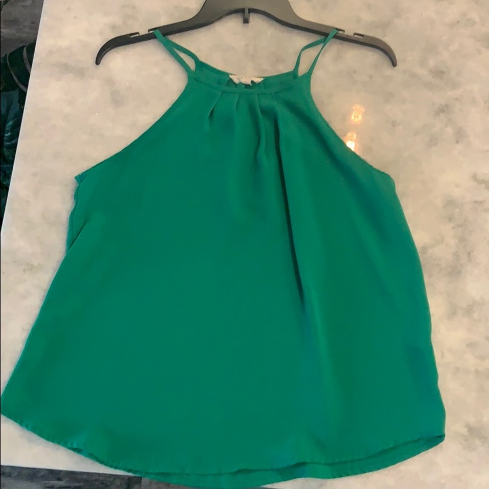 Green tank top